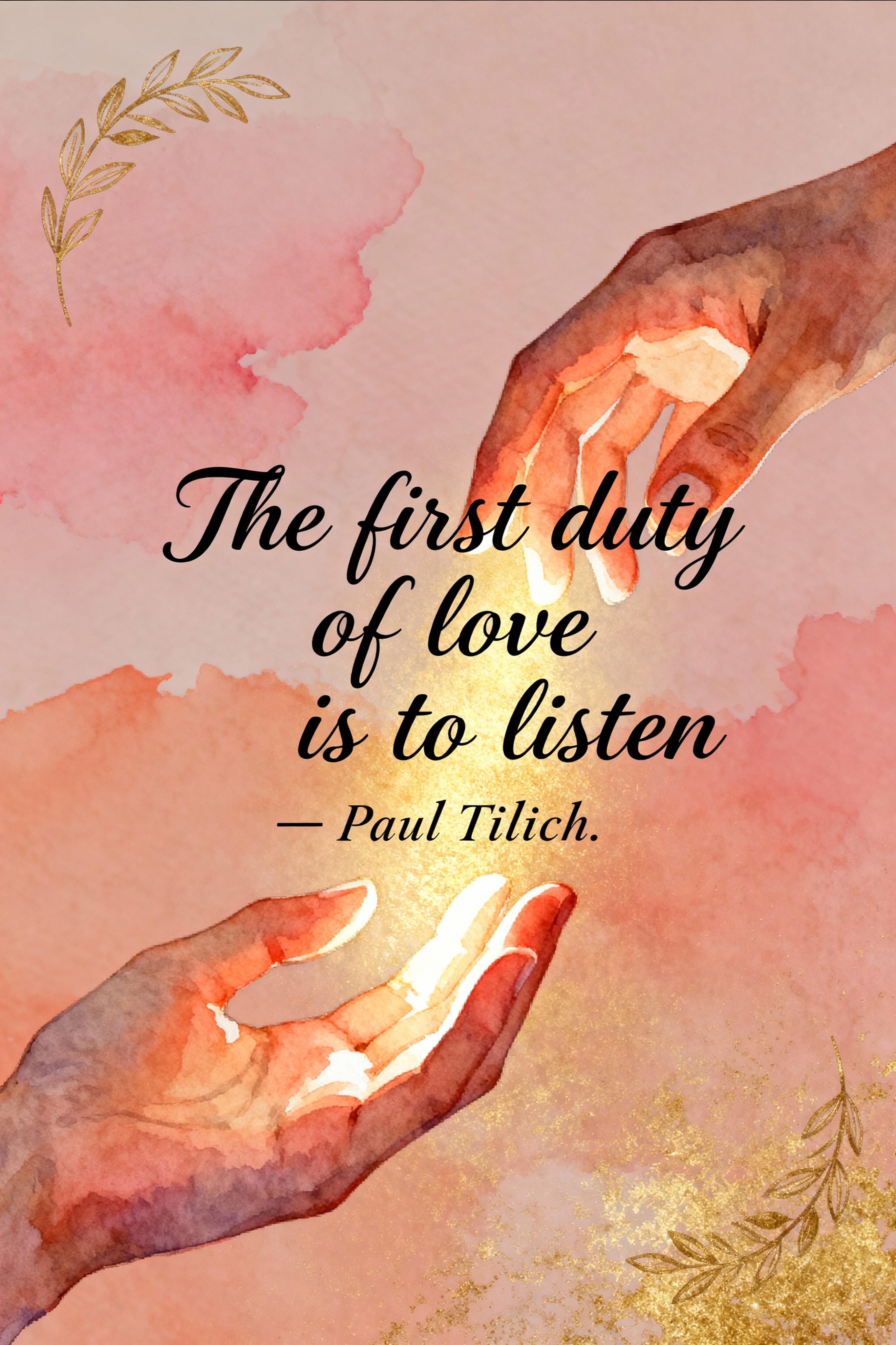 The First Duty of Love Is to Listen